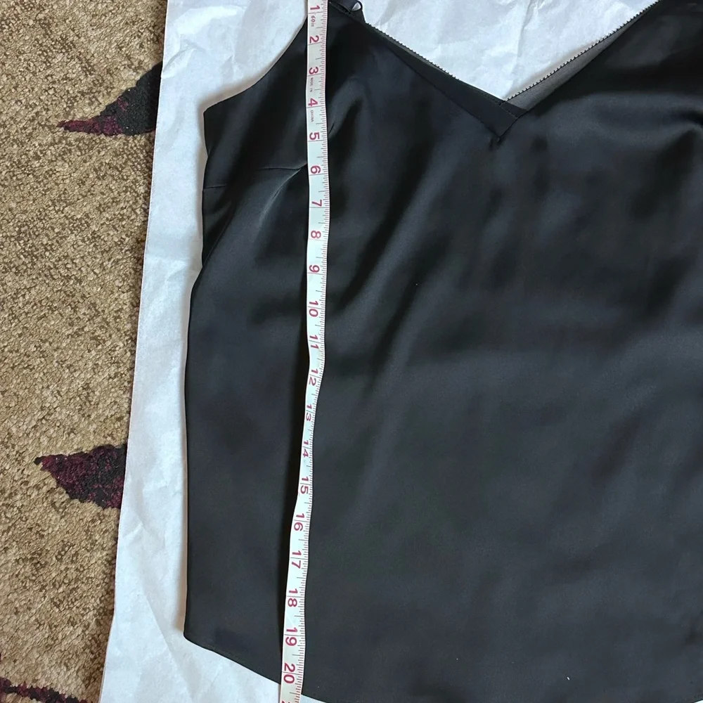 White House Black Market Black Satin Camisole Top - Picture 7 of 10